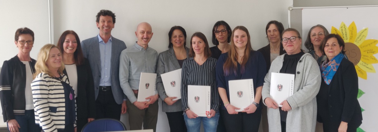 Absolventt*innen der Sonderausbildung am Campus Alsergrund
